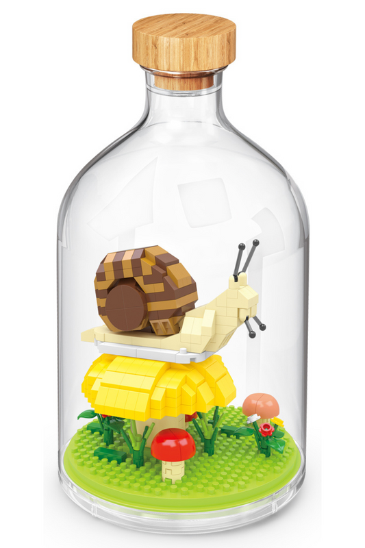 Schnecke in der Flasche