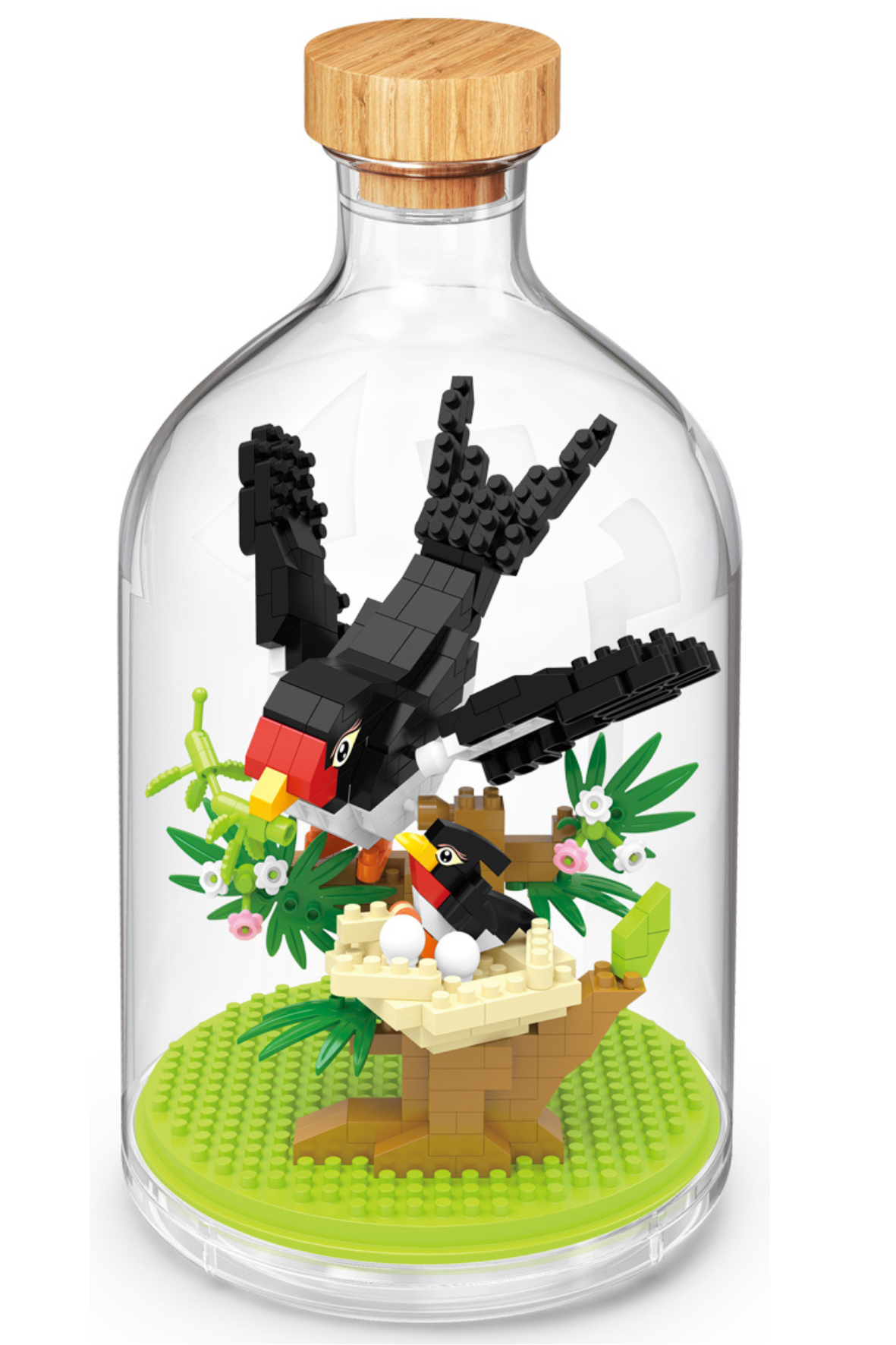 Vogel in der Flasche