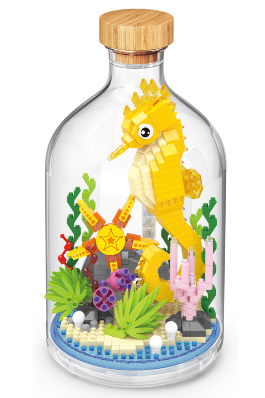 Seepferdchen in der Flasche