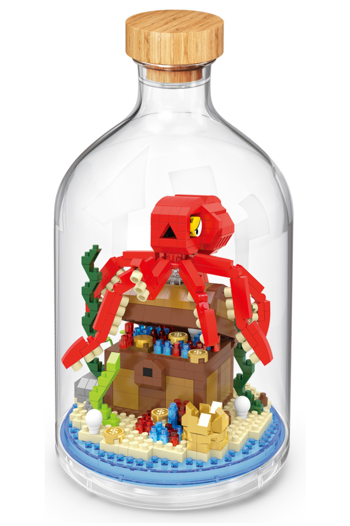 Oktopus in der Flasche
