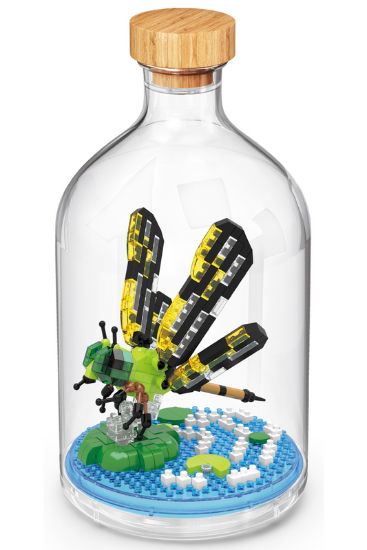 Libelle in der Flasche