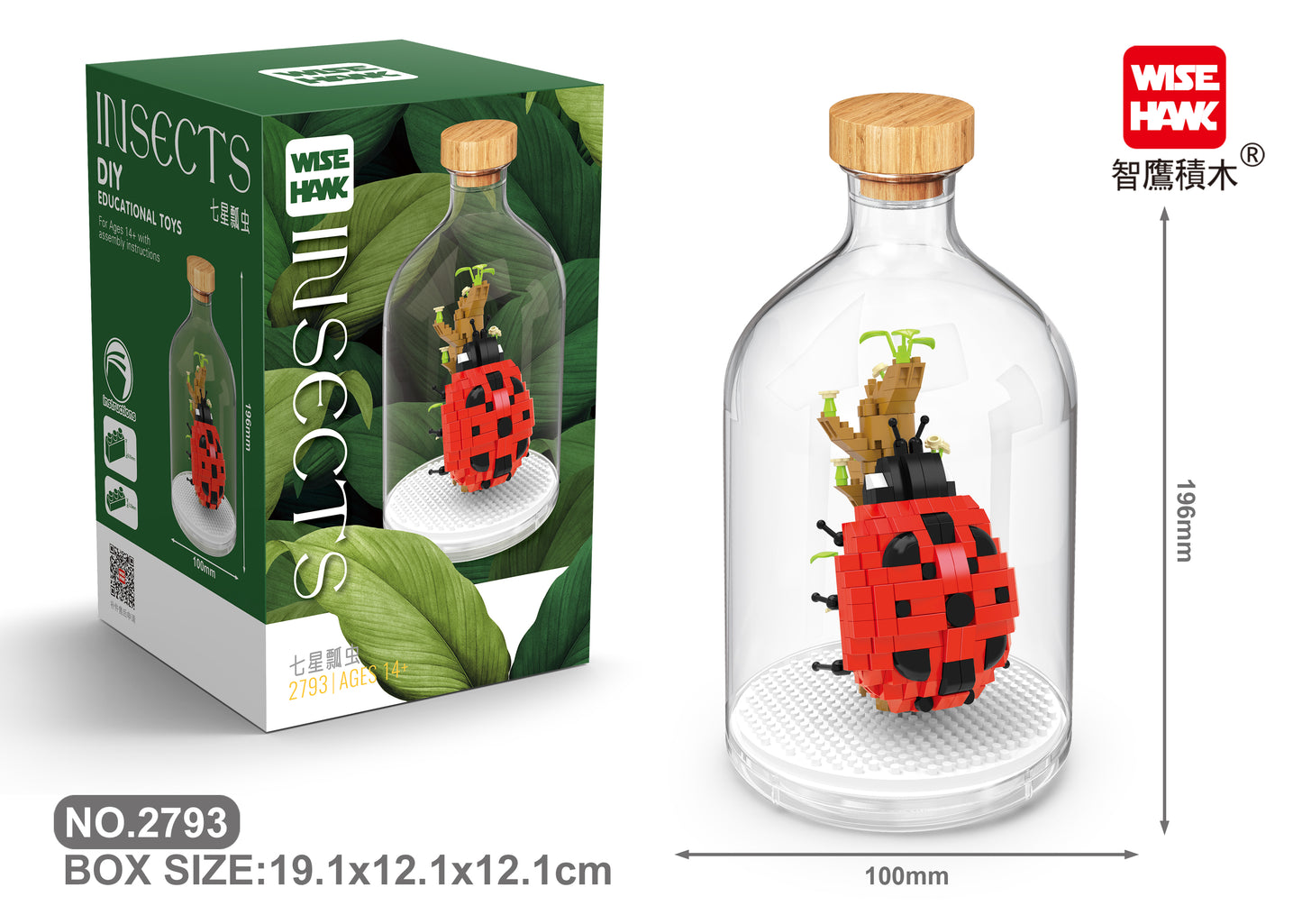 Marienkäfer in der Flasche