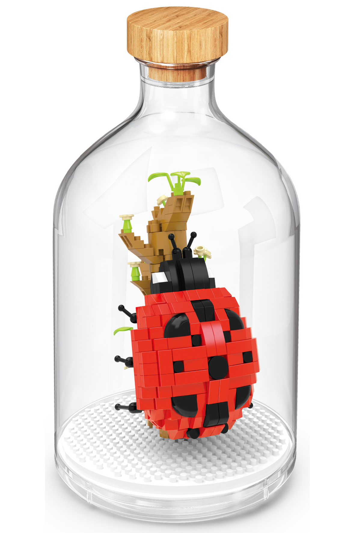 Marienkäfer in der Flasche