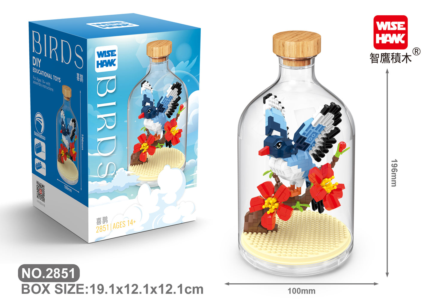 Elster in der Flasche