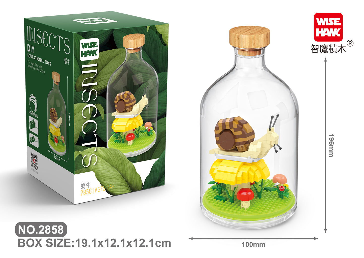 Schnecke in der Flasche