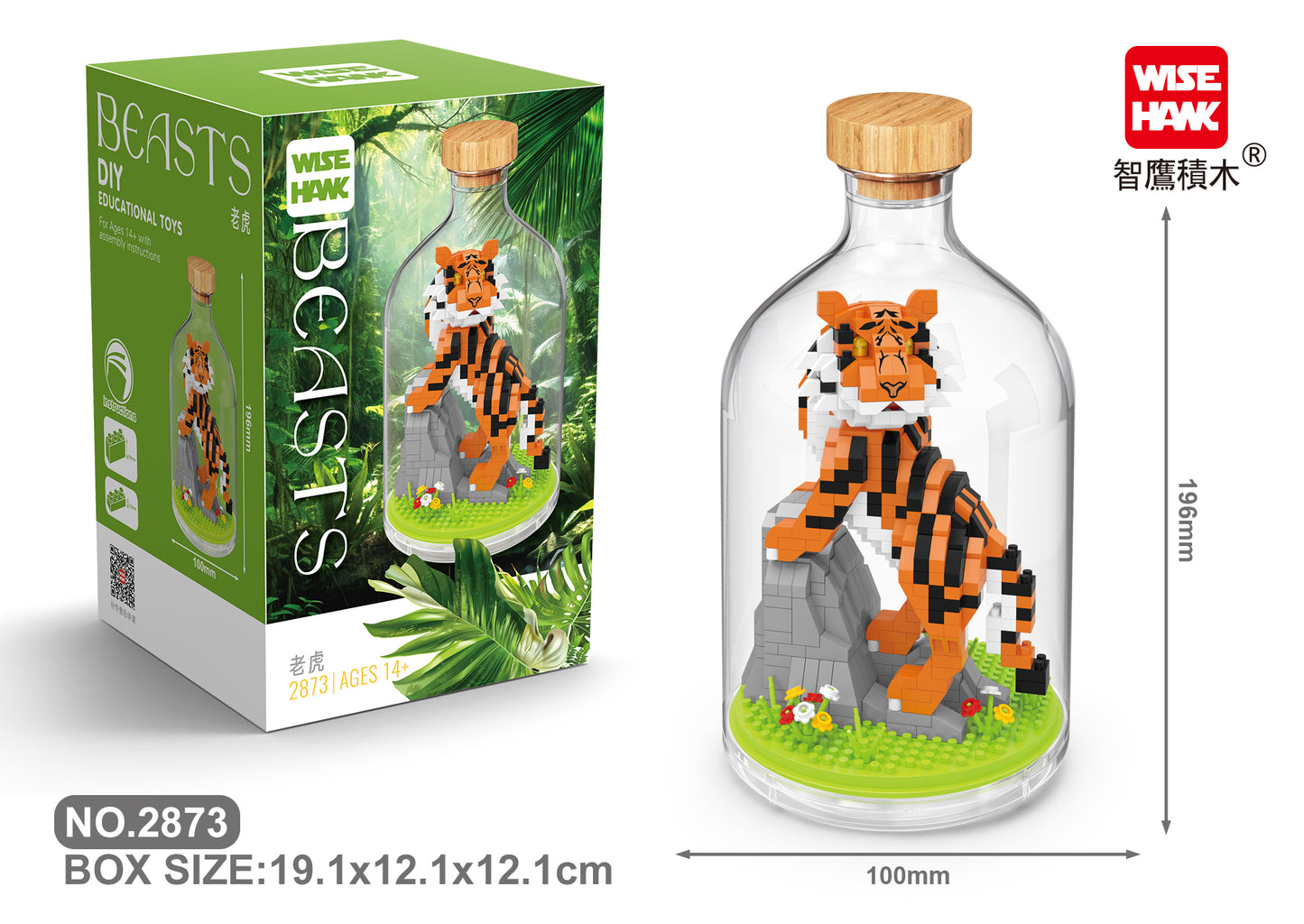 Tiger in der Flasche
