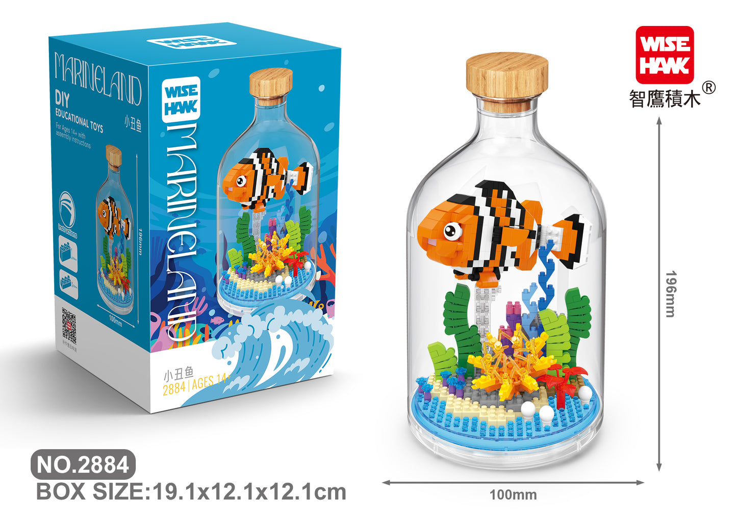 Clownfisch in der Flasche