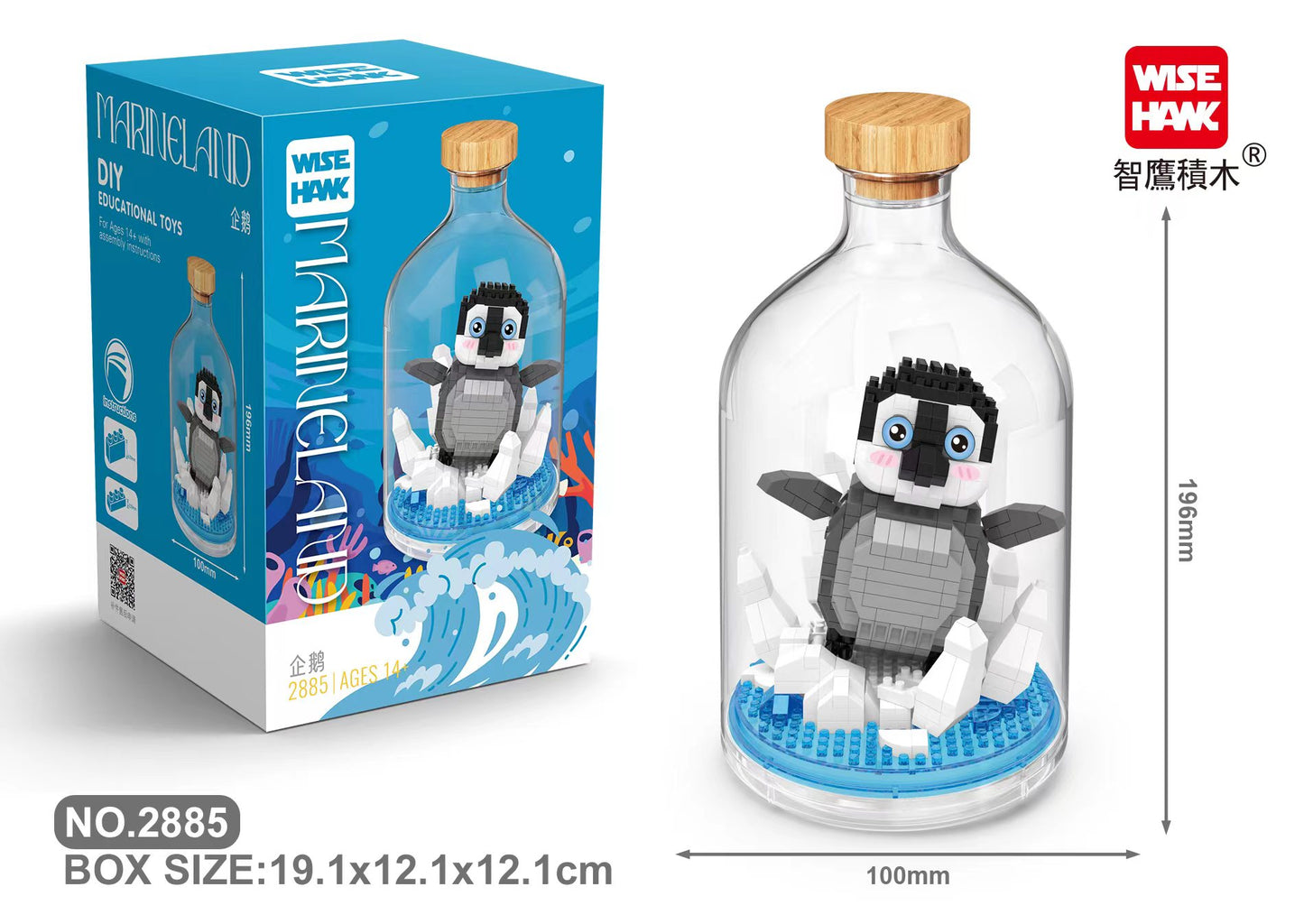 Pinguin in der Flasche