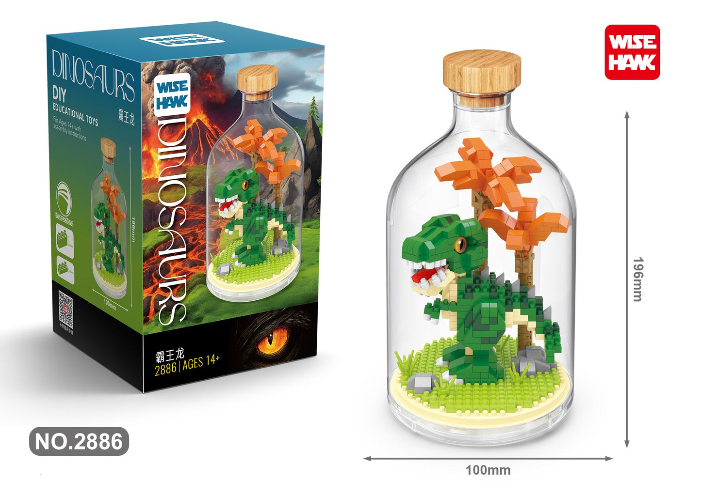 T-Rex in der Flasche