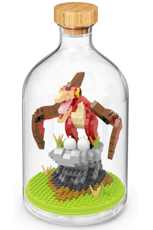 Flugsaurier / Pteranodon in der Flasche