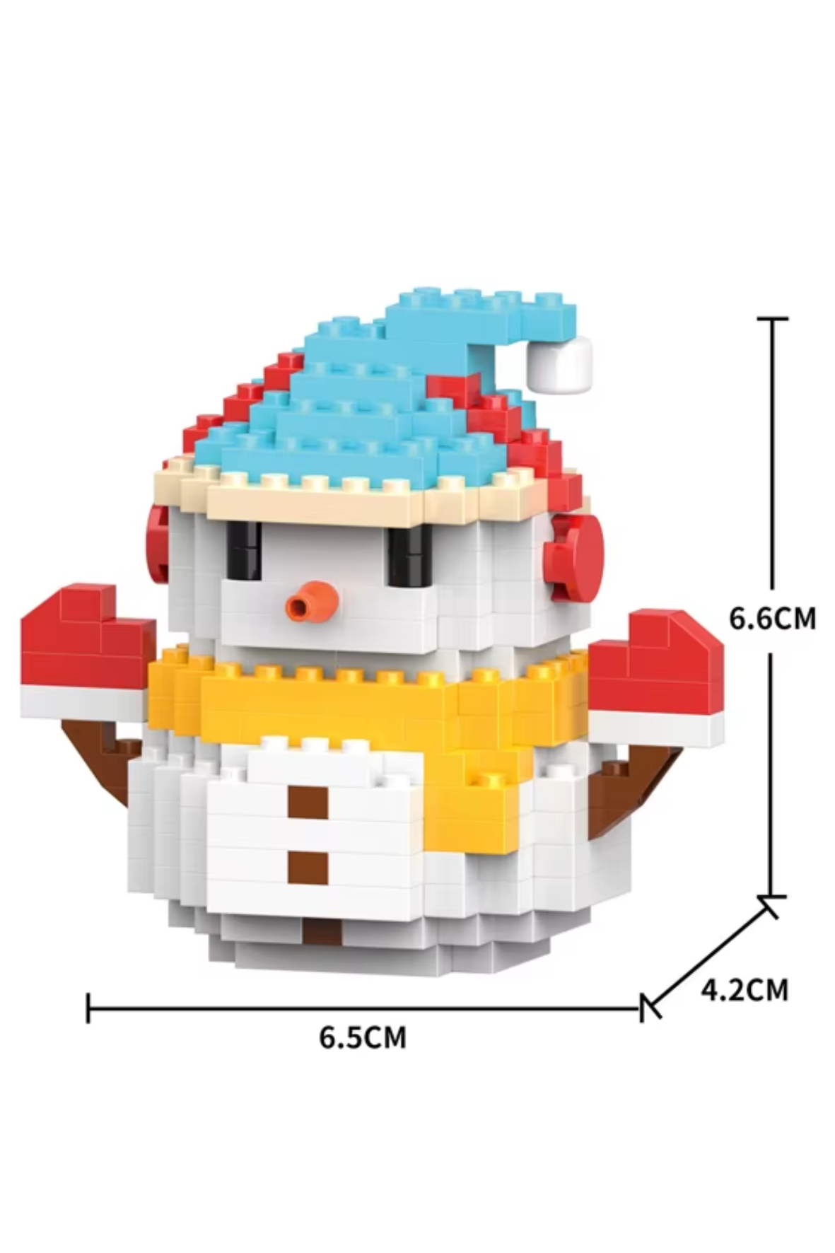 Schneemann mit Kopfhörern