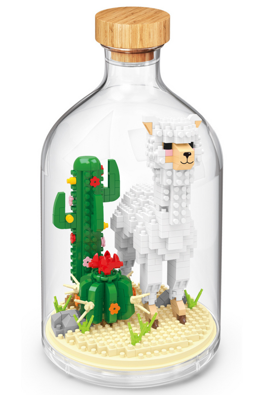 Lama in der Flasche