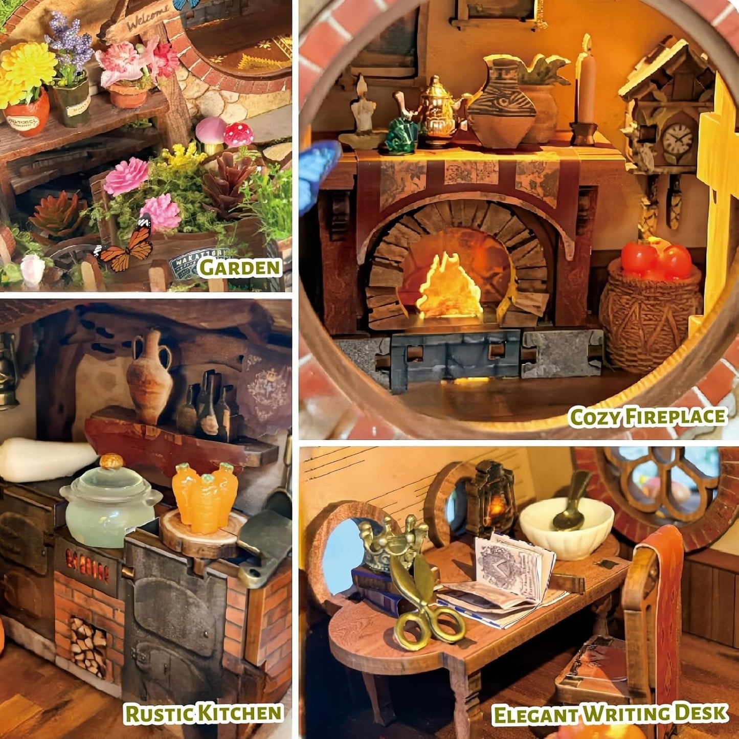DIY Fantasy Book Nook Kit – Magische Miniaturwelt für dein Bücherregal