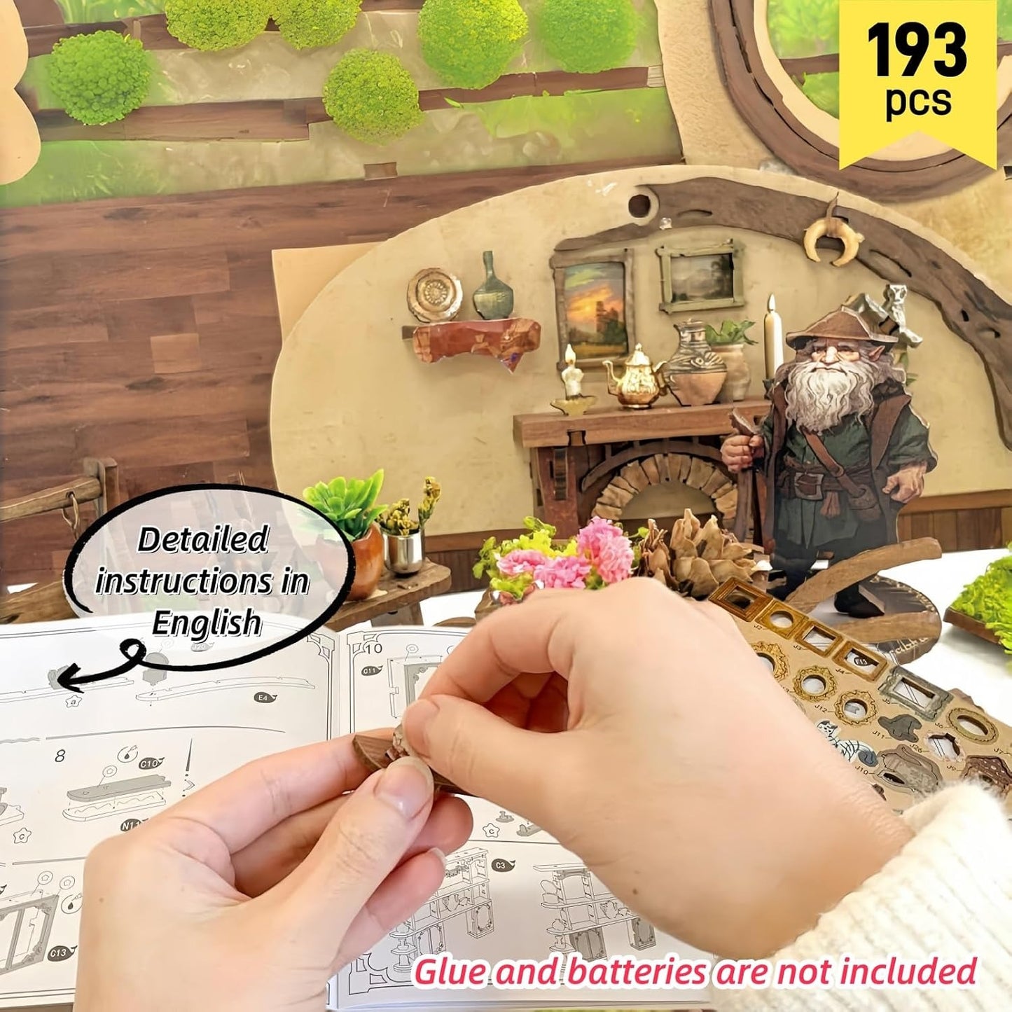 DIY Fantasy Book Nook Kit – Magische Miniaturwelt für dein Bücherregal