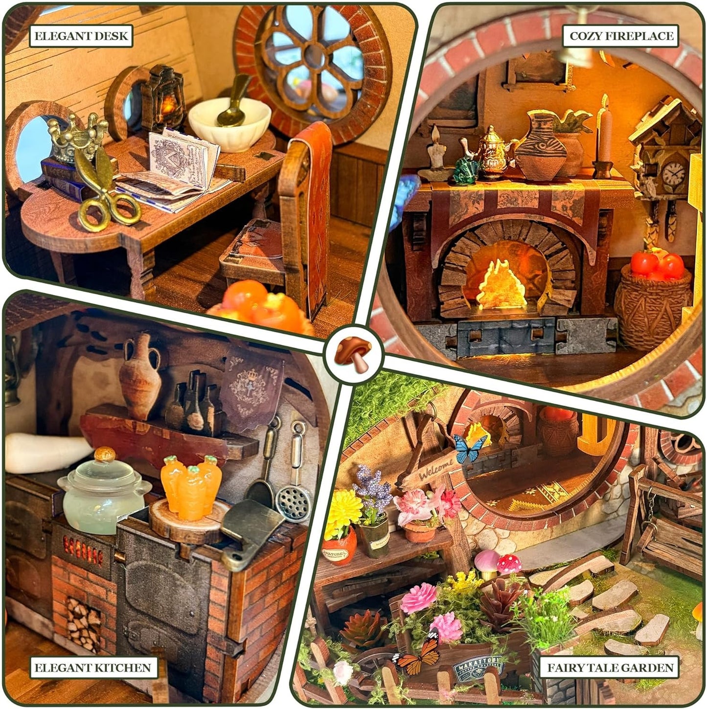 DIY Fantasy Book Nook Kit – Magische Miniaturwelt für dein Bücherregal